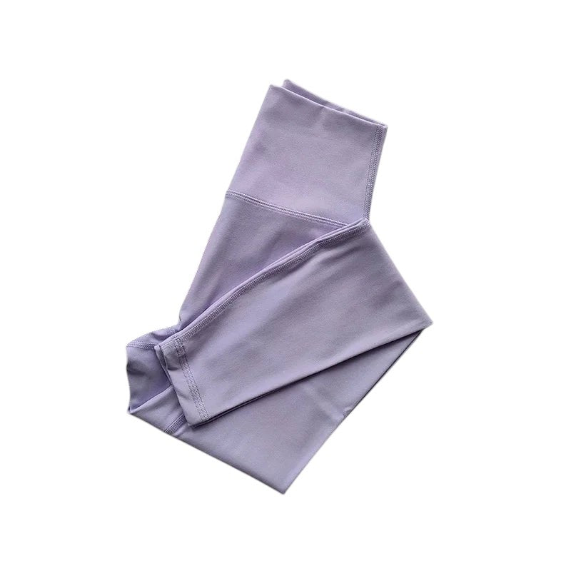 COMFORT women's high-waisted lavender activewear leggings with a flattering fit and supportive waistband.