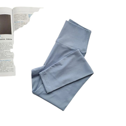 COMFORT women's light blue high-waisted activewear leggings with a flattering fit and soft, second-skin feel.