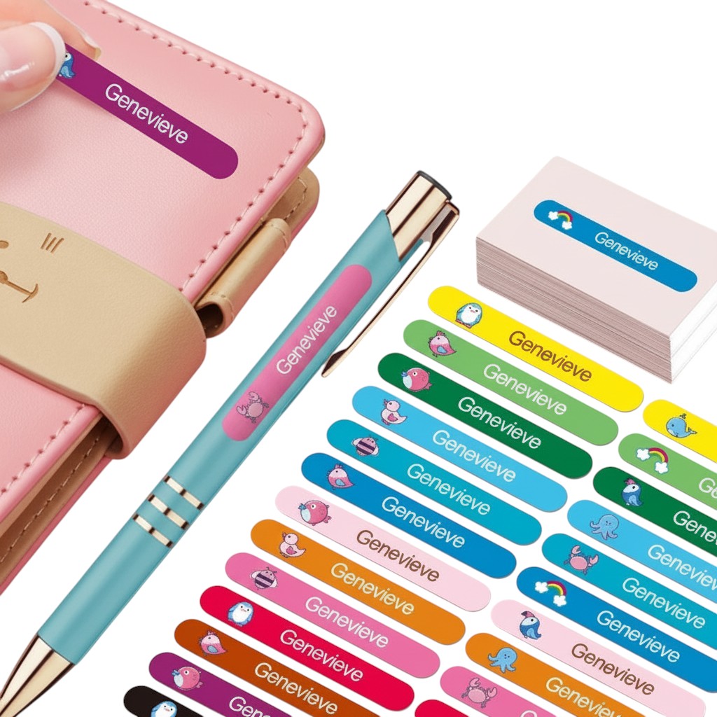 Personalized Name Labels For School Supplies