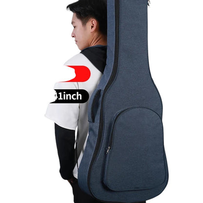 COMFORTH navy blue padded guitar gig bag with carrying handle and accessory pocket, 41-inch size