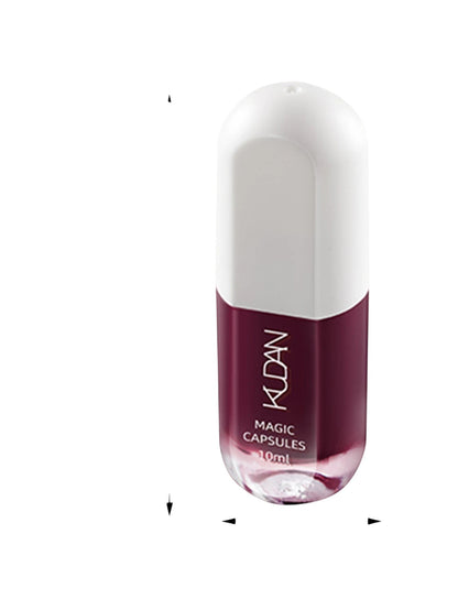 COMFORTH water-based peel off nail polish in a burgundy shade, 10ml bottle.