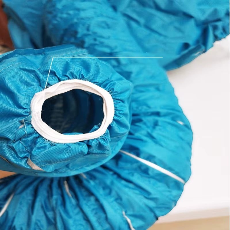 COMFORT blue pet drying bag with elasticated openings and hairdryer attachment for dogs and cats