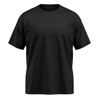 COMFORTH black cotton blend t-shirt with Pizza Planet graphic from Toy Story. Features logo, pizza slice, aliens, and promotional text.