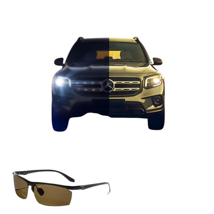 COMFORTH Sport Performance Sunglasses with carbon fiber accents and amber lenses for driving.
