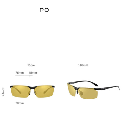 COMFORTH Sport Performance Sunglasses with yellow lenses and black frames with carbon fiber accents. Lightweight and durable for active lifestyles.