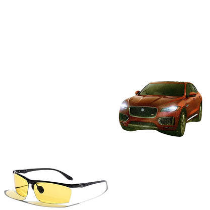 COMFORTH Sport Performance Sunglasses with yellow lenses and carbon fiber accents. Ideal for driving.