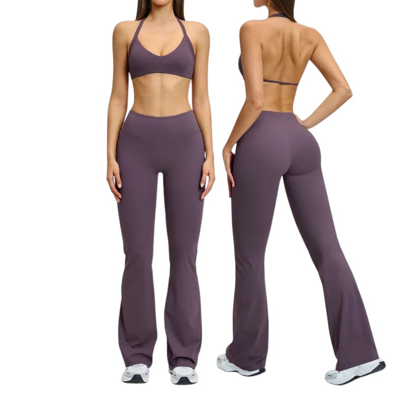 Comfort Women's High Waisted Flare Yoga Pants