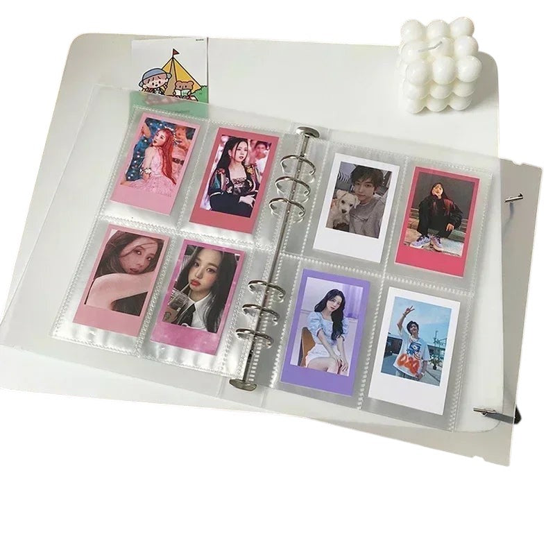 COMFORTH A5 Kpop photocard binder album with clear PP cover and 8 pockets per page for organizing collectibles.