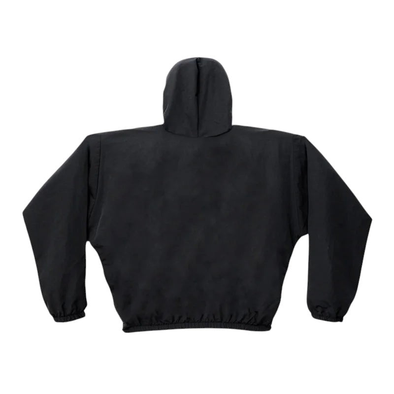 COMFORTH black lightweight hooded jacket with full zip closure and elasticated cuffs and hem.