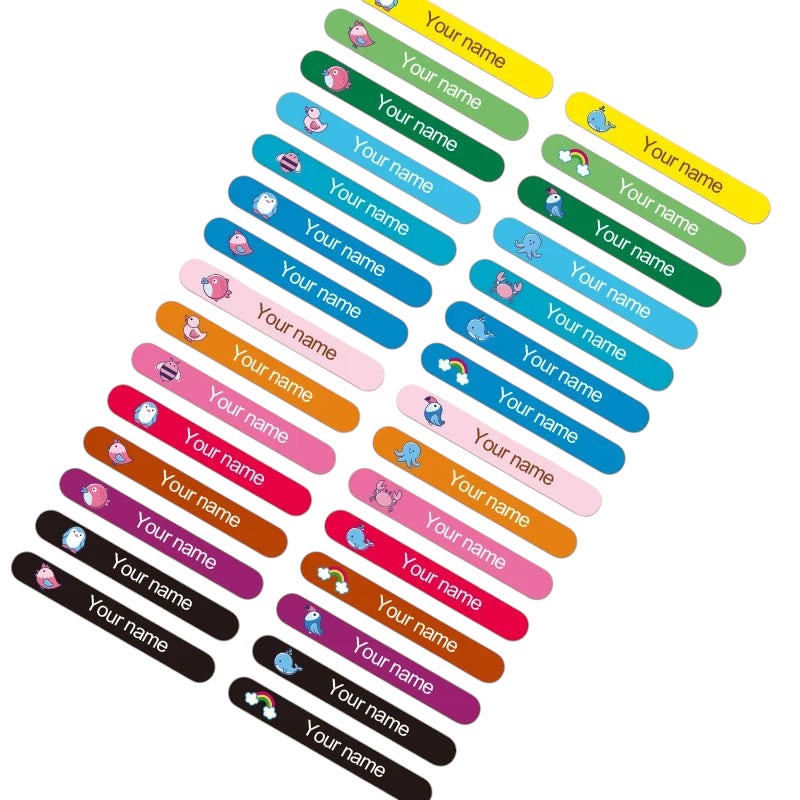 Personalized Name Labels For School Supplies 3.6x0.5CM United States