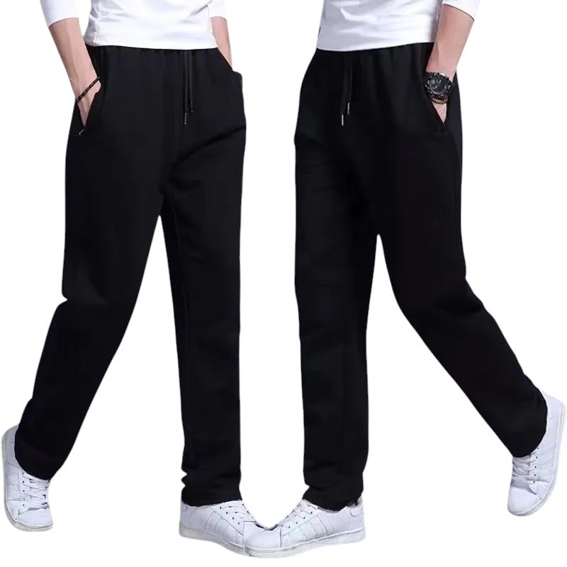 COMFORTH Men's black athletic sweatpants with drawstring waist and side pockets. Relaxed fit, breathable fabric.
