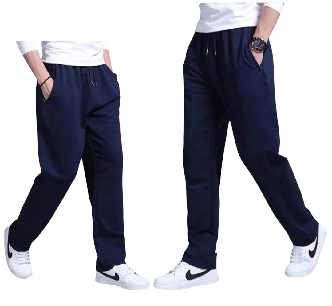 COMFORTH Men's navy blue athletic sweatpants with drawstring waist and side pockets.