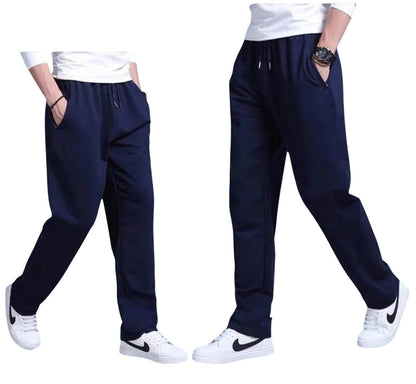 COMFORTH Men's navy blue athletic sweatpants with drawstring waist and side pockets.