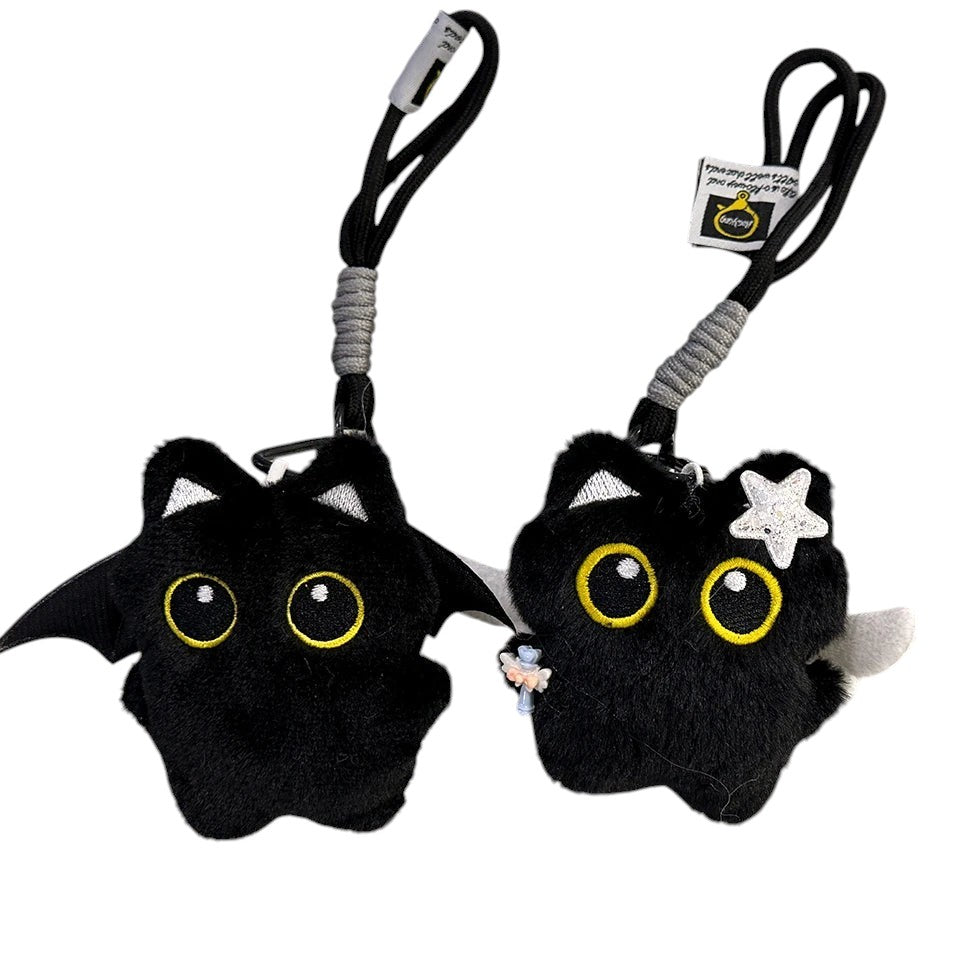 Plush Cat Keychain Charms Set