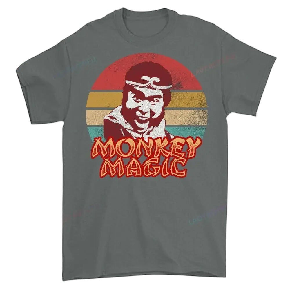 COMFORTHere graphic t-shirt features a retro Monkey King graphic with