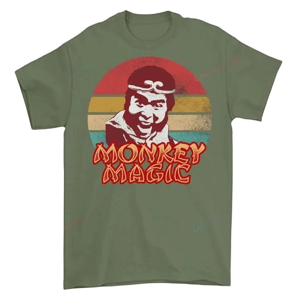 COMFORTHere graphic t-shirt features a retro Monkey King design with