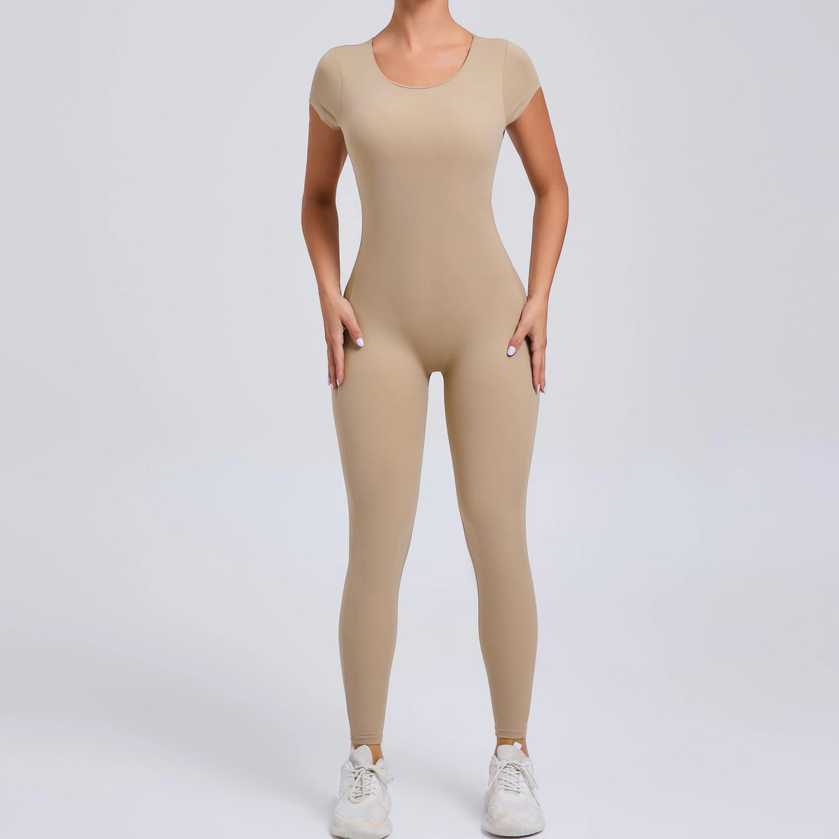 Short Sleeve Full Length Bodysuit For Activewear
