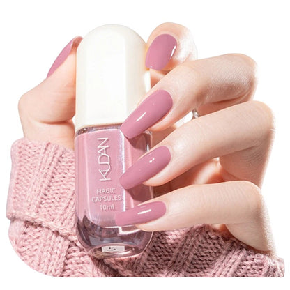 COMFORTHere Water-Based Peel Off Nail Polish in dusty rose, 10ml bottle. Features a glossy finish and easy peel-off removal.